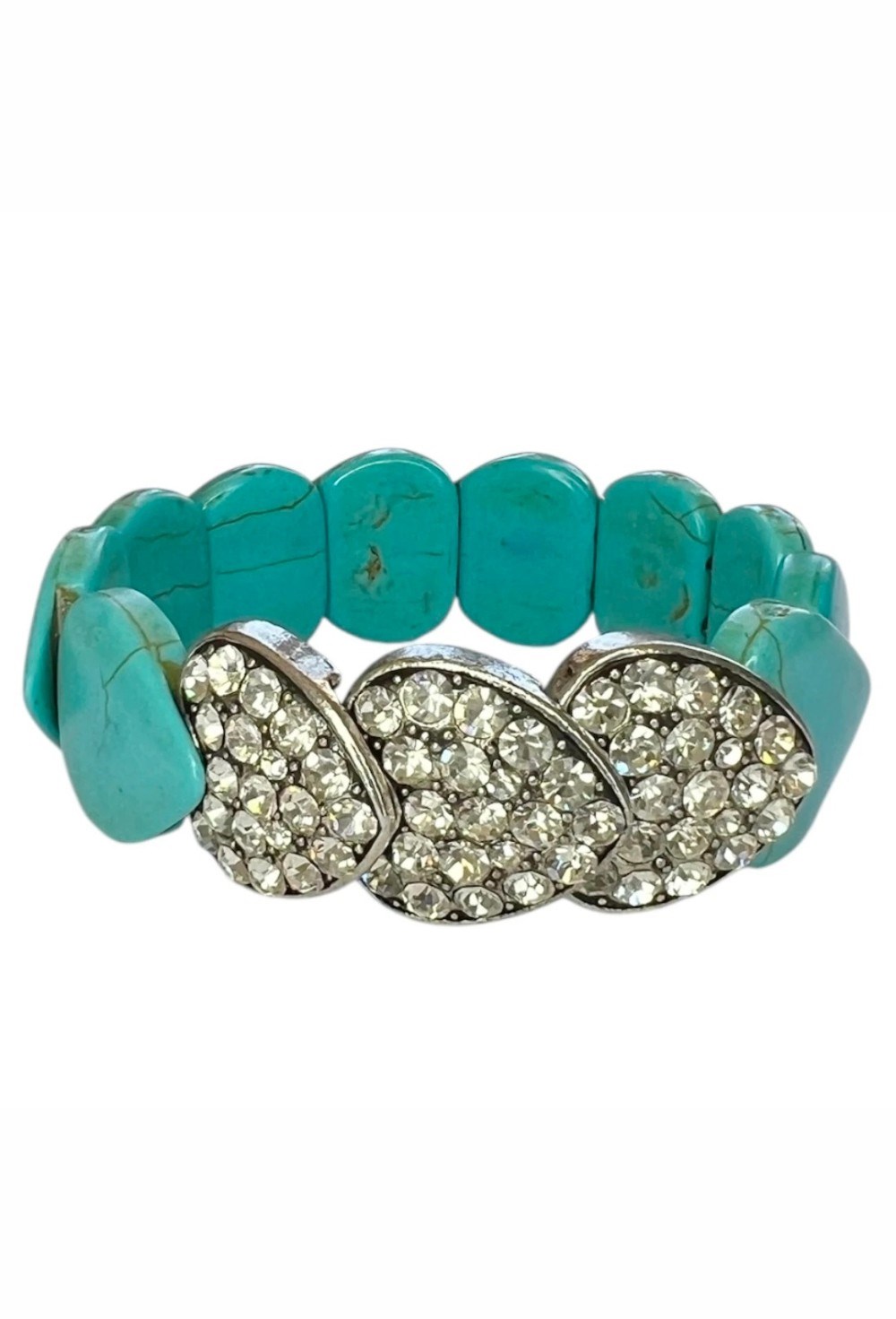Браслет Baby Blue Turquoise Hearts - фото 113022
