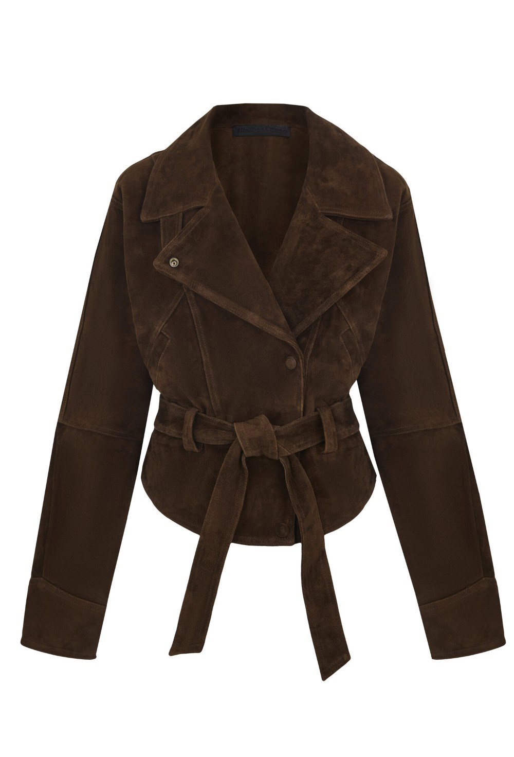 Замшевая куртка-халат - фото 113498