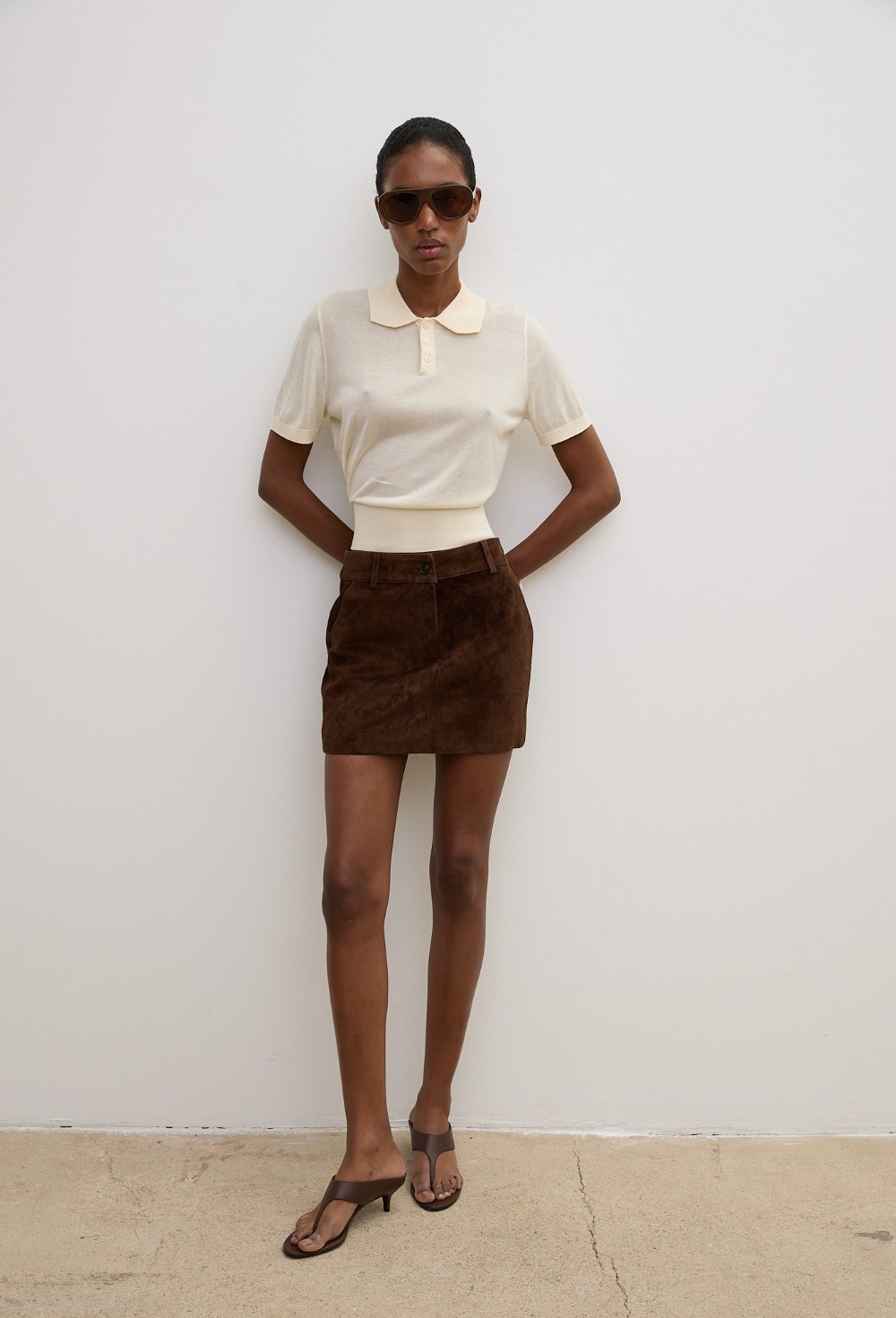 Замшевая мини юбка - фото 113541