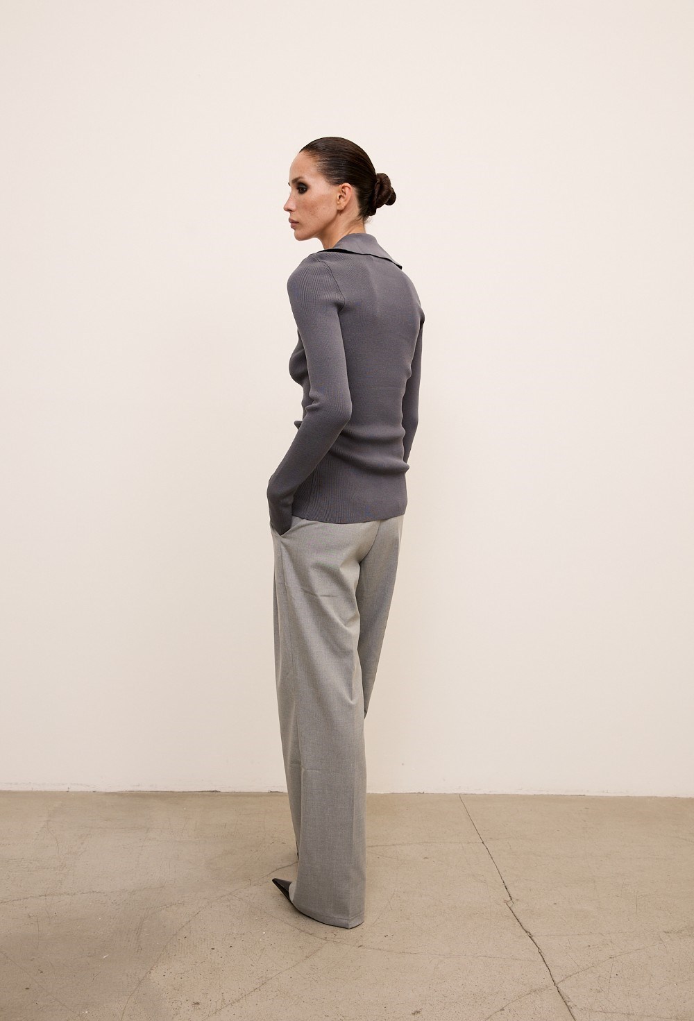 Брюки с низкой талией - фото 113557