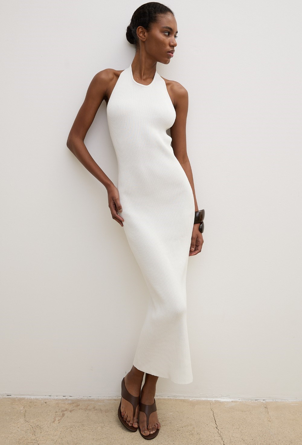 Платье вязаное длинное - фото 113568