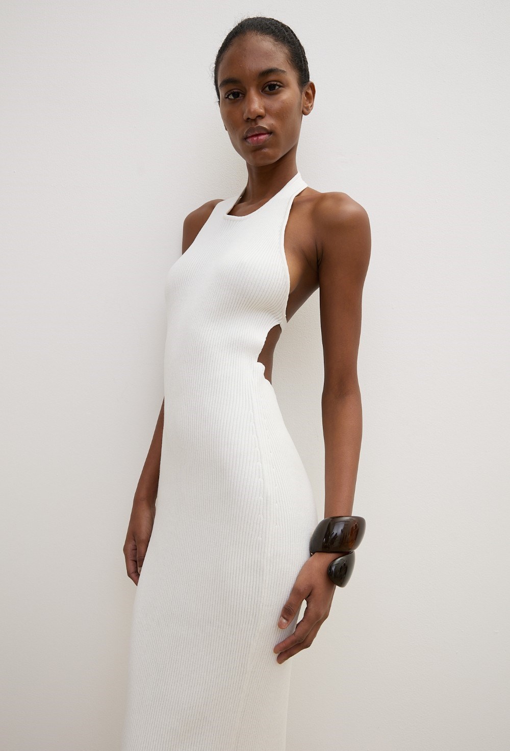 Платье вязаное длинное - фото 113570