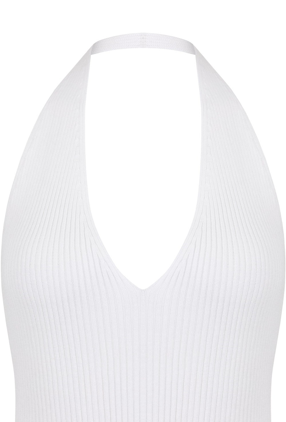 Вязаное платье миди с V-образным вырезом - фото 113573