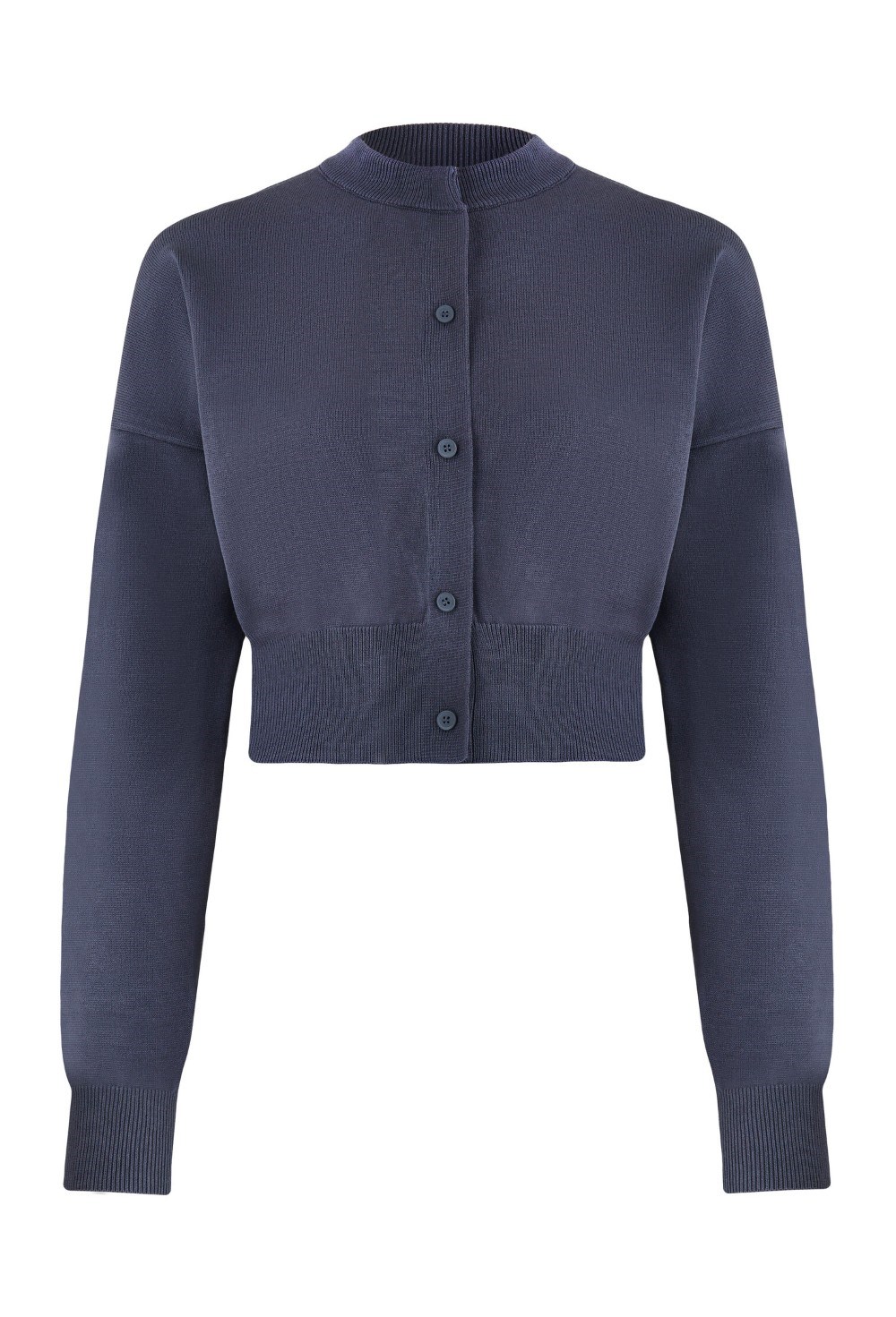 Укороченный вязаный кардиган - фото 113649