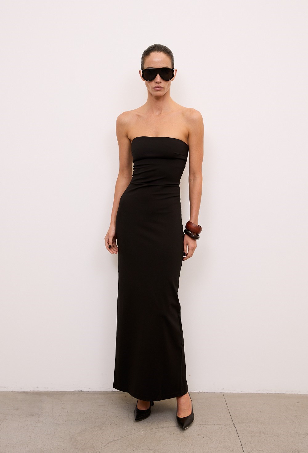 Длинное платье-бандо - фото 113772