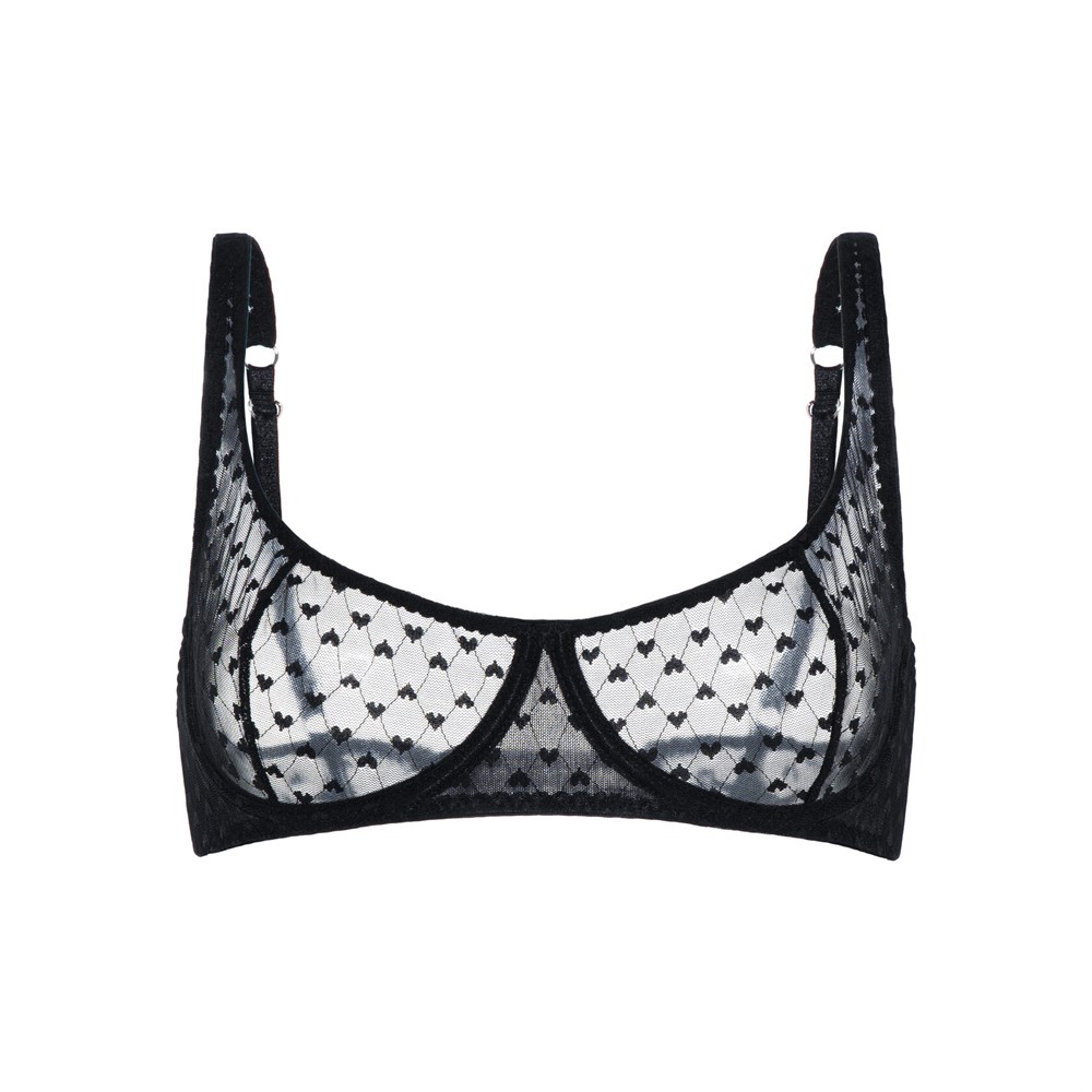 Бюстгальтер BASIC BLACK HEART - фото 114185