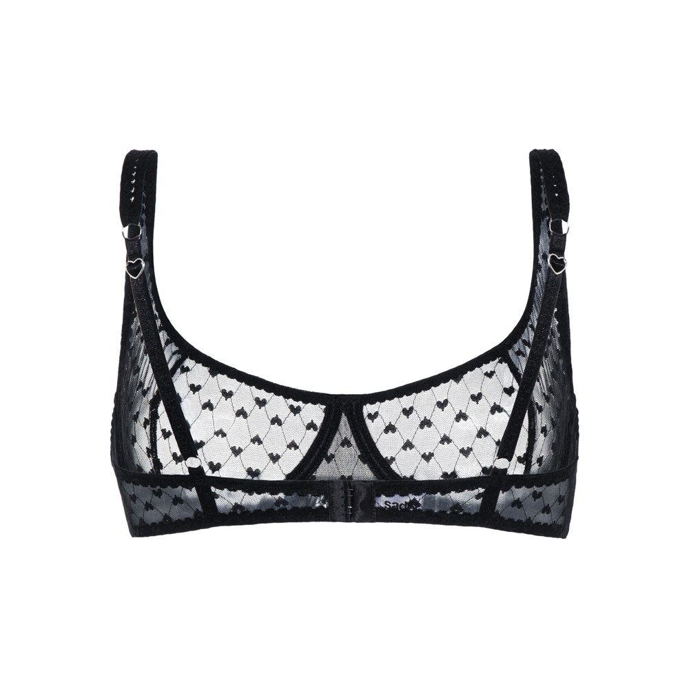 Бюстгальтер BASIC BLACK HEART - фото 114186