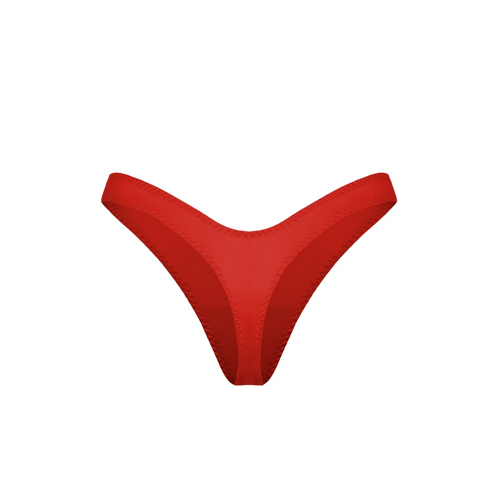 Стринги V RED SATIN - фото 114333