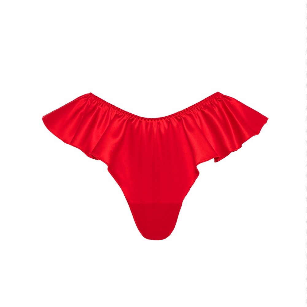 Трусики-cтринги RED SILK - фото 114406