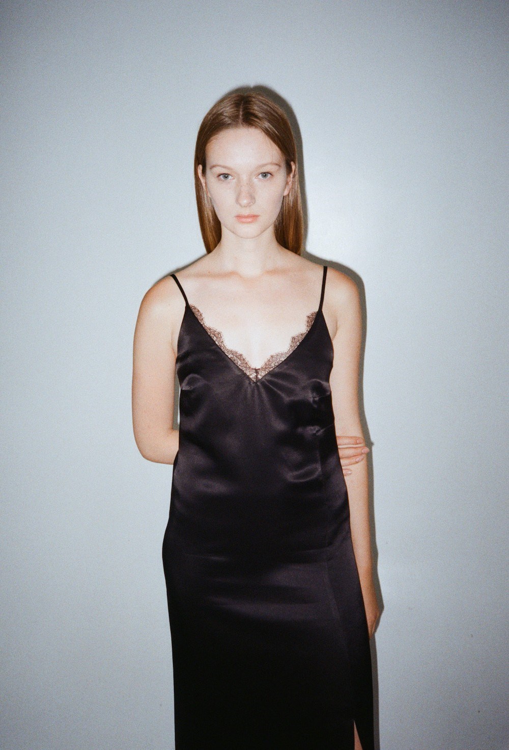 Платье-комбинация с кружевом - фото 115267