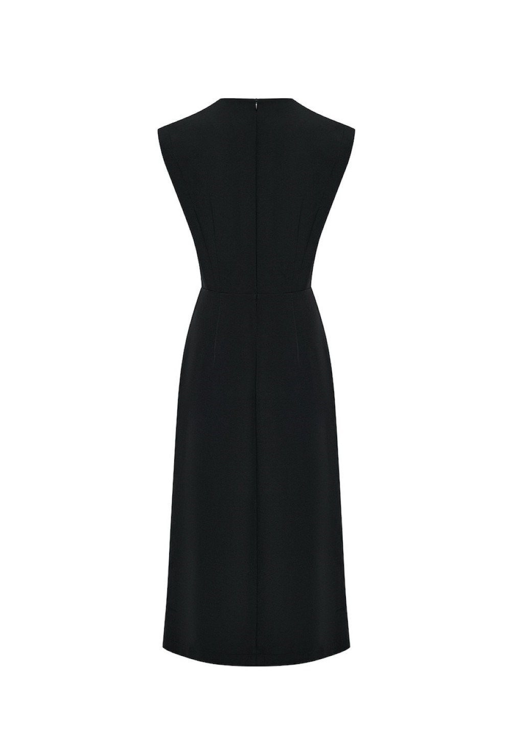 Платье с плечами и разрезом - фото 115277