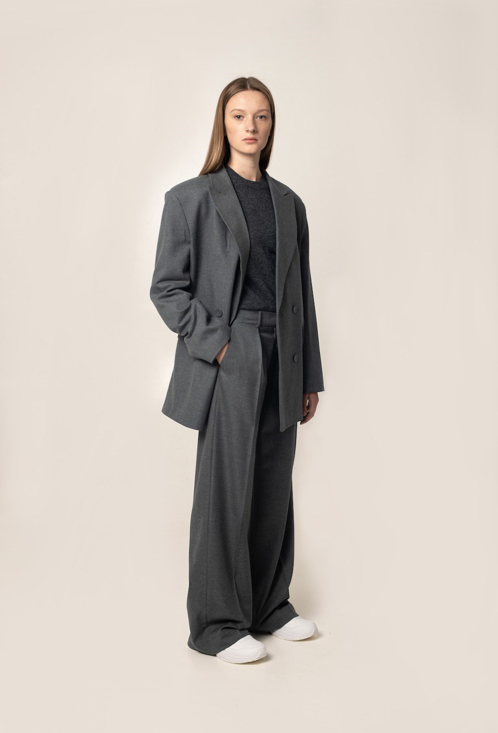 Жакет двубортный - фото 115282