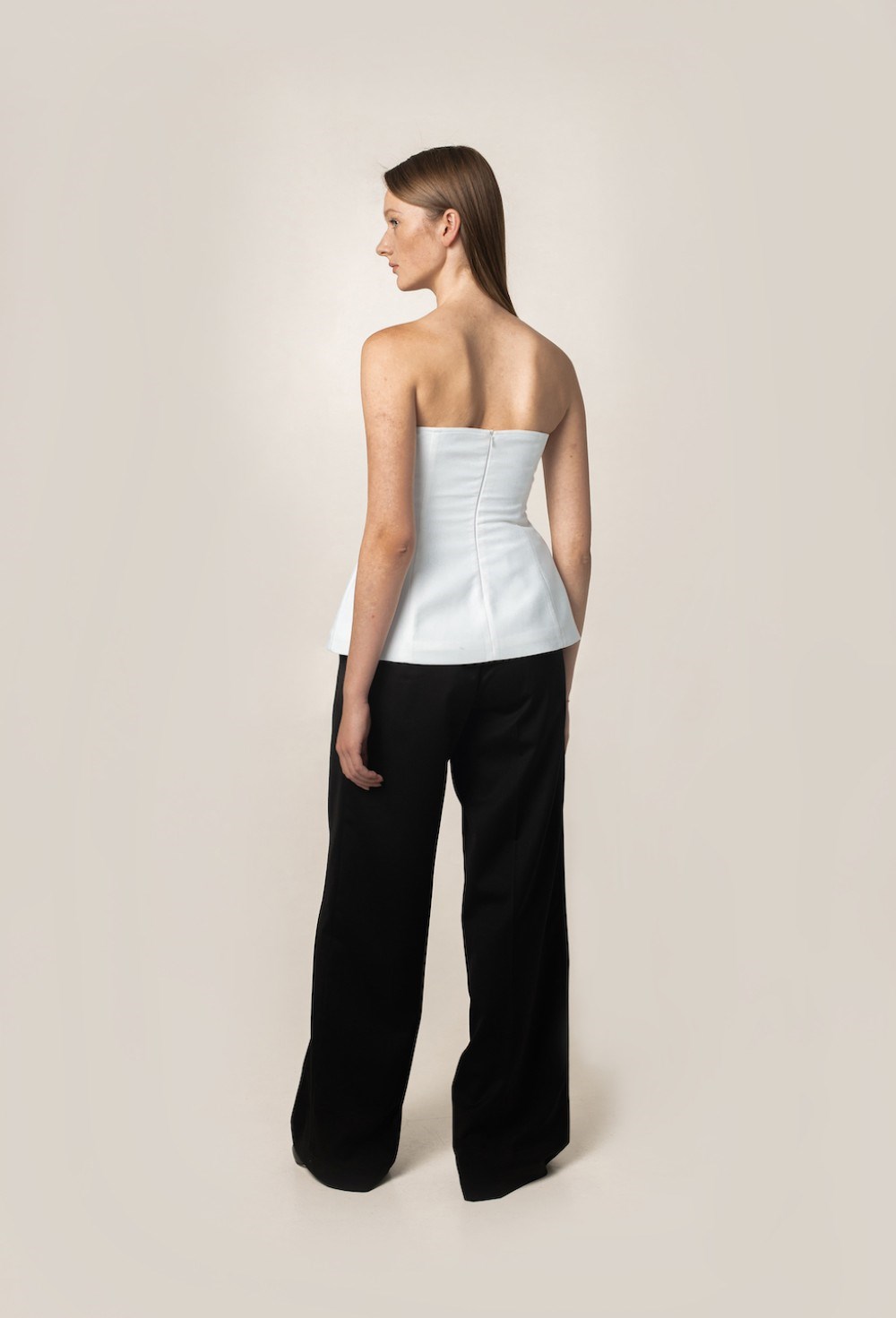 Брюки с защипами прямые - фото 115290