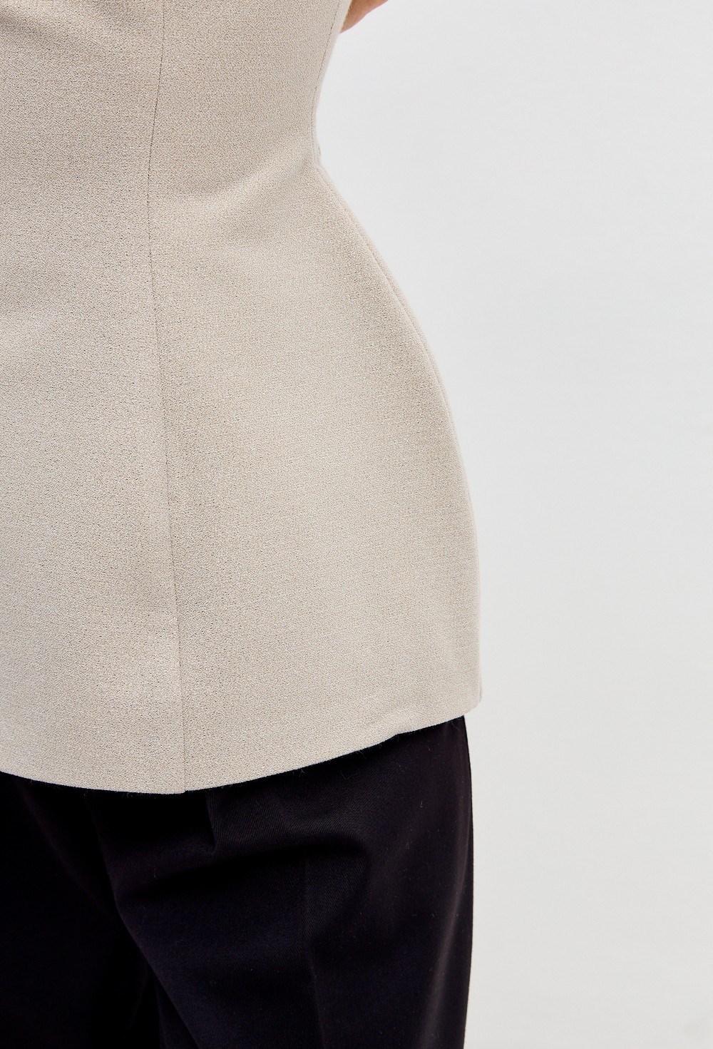 Фигурный вечерний топ с блеском - фото 115339