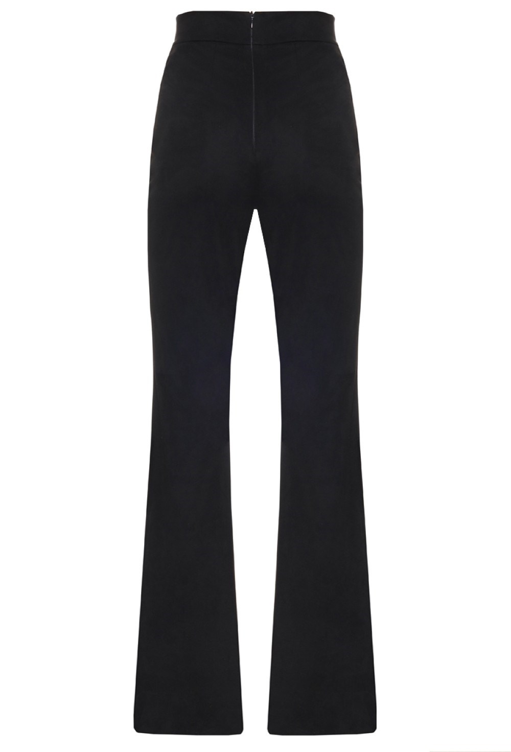 Брюки-клеш однотонные - фото 115633