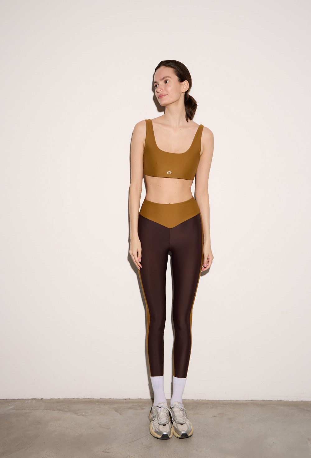 Леггинсы Forza chocolate-mustard - фото 116639