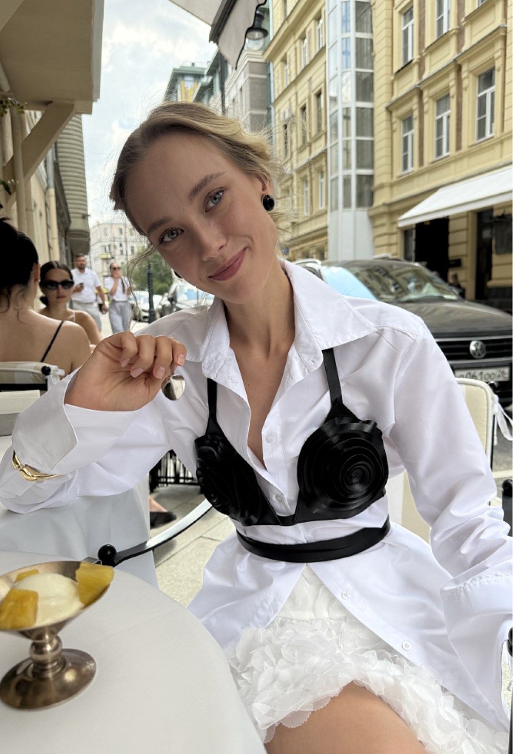 Юбка мини розы - фото 116659