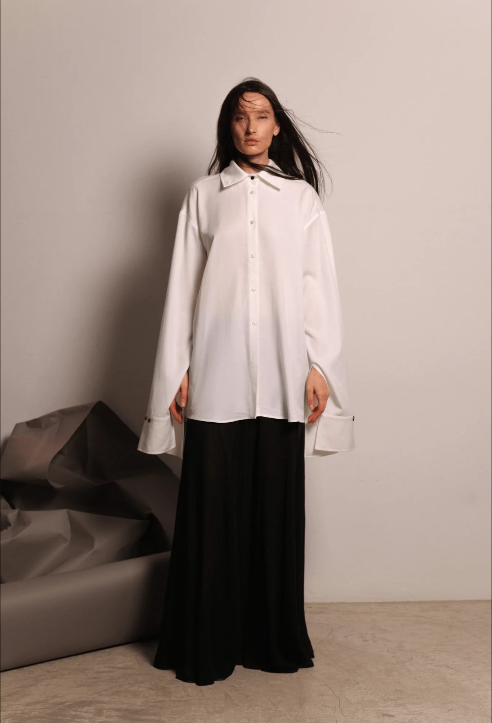 Юбка макси шифон - фото 117214