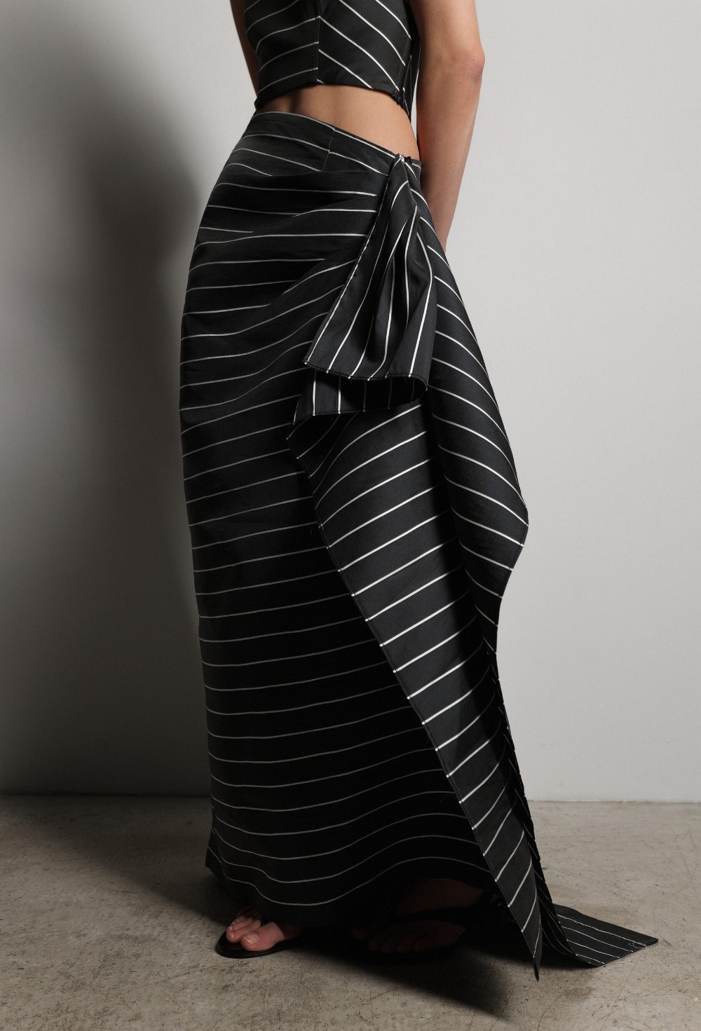 Юбка макси в полоску - фото 117238