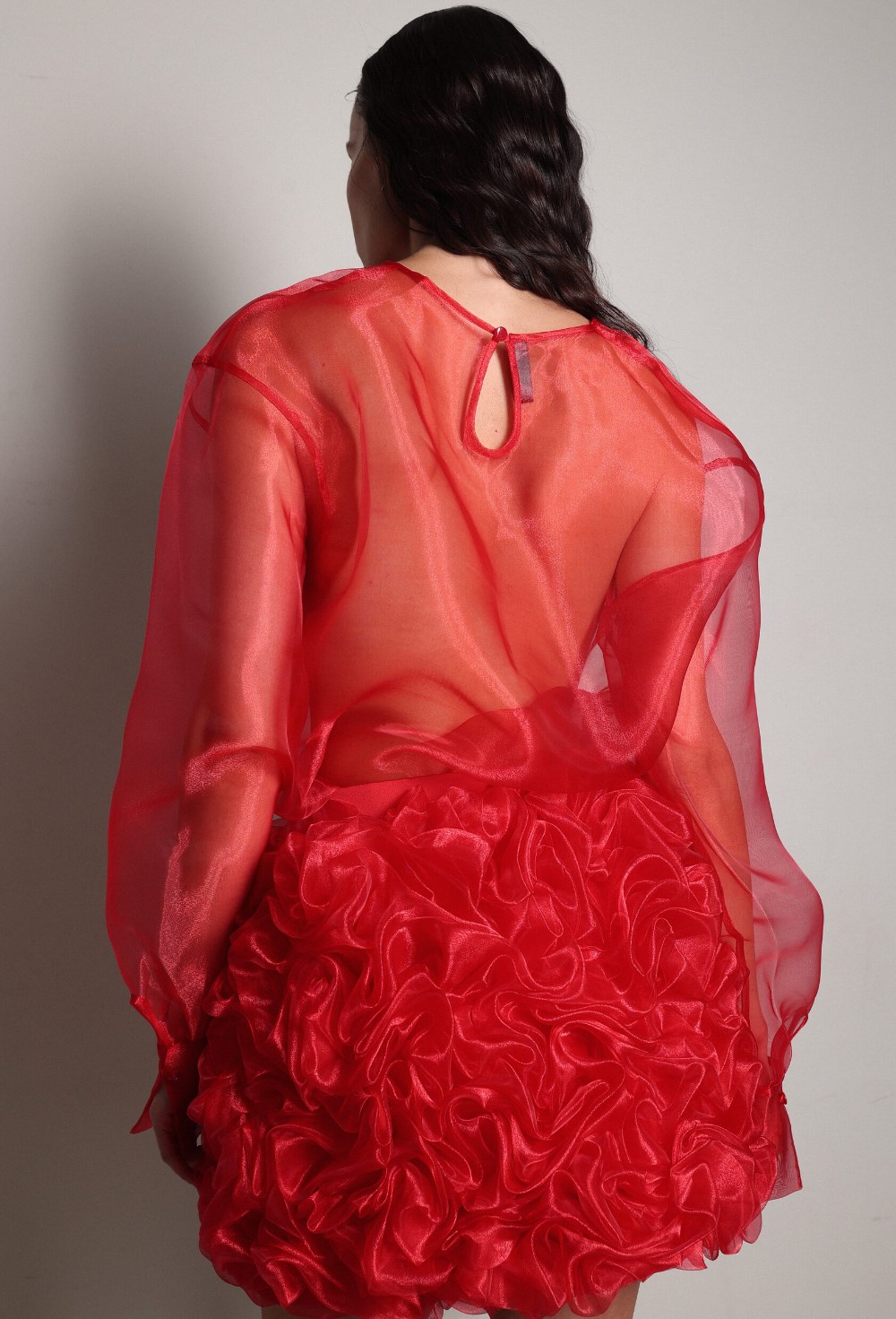 Юбка шорты-из органзы - фото 117276