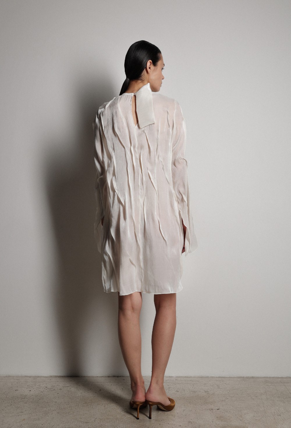 Платье с эффектом мокрой ткани - фото 117326