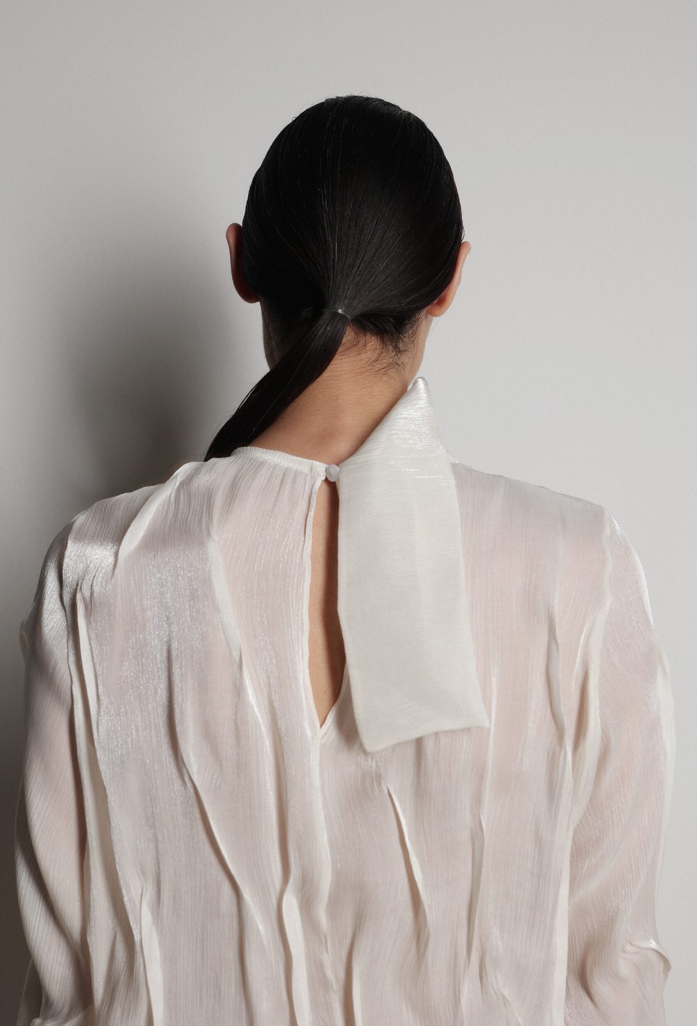 Платье с эффектом мокрой ткани - фото 117327