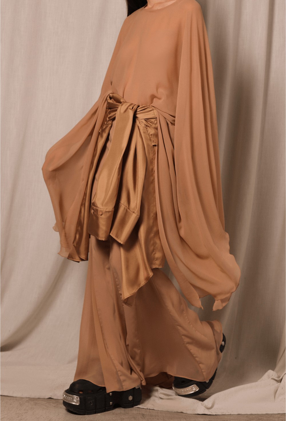 Юбка макси с клиньями - фото 117360