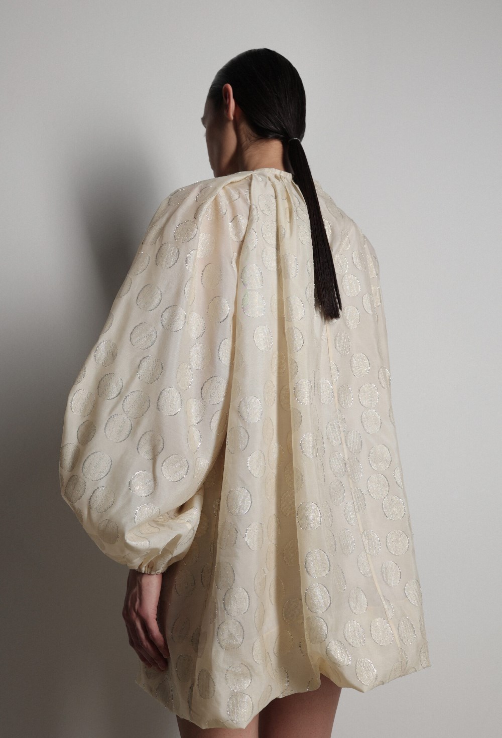 Платье мини в горох - фото 117398