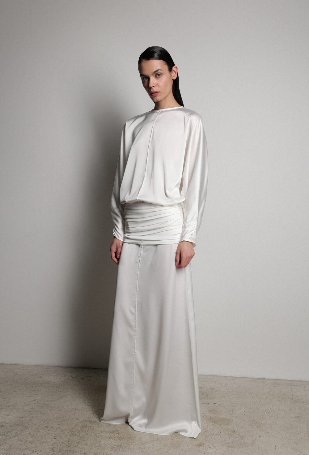 Костюм юбка макси и блуза - фото 117417