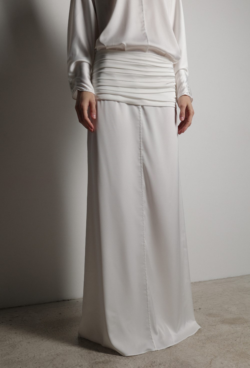 Костюм юбка макси и блуза - фото 117420