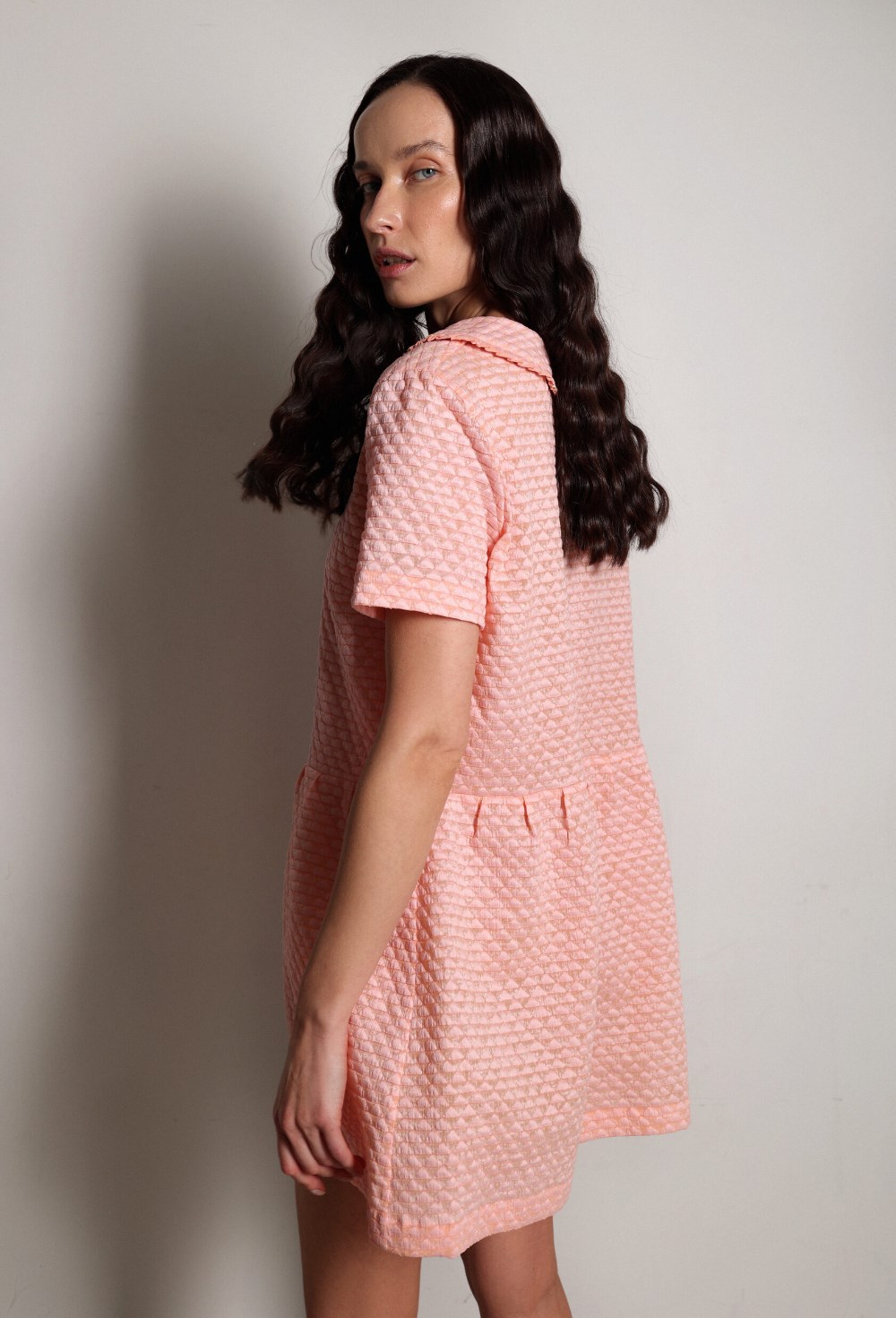 Платье розовое мини - фото 117440