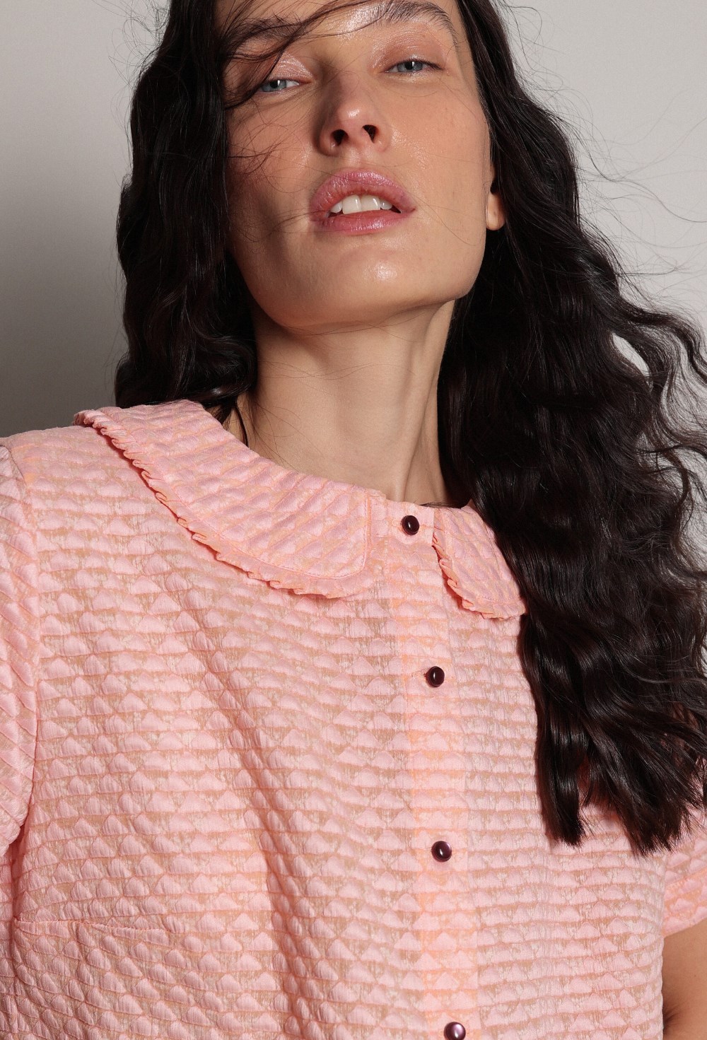 Платье розовое мини - фото 117441