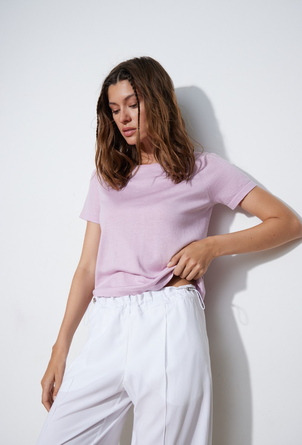 Брюки с защипами в стиле карго - фото 117620