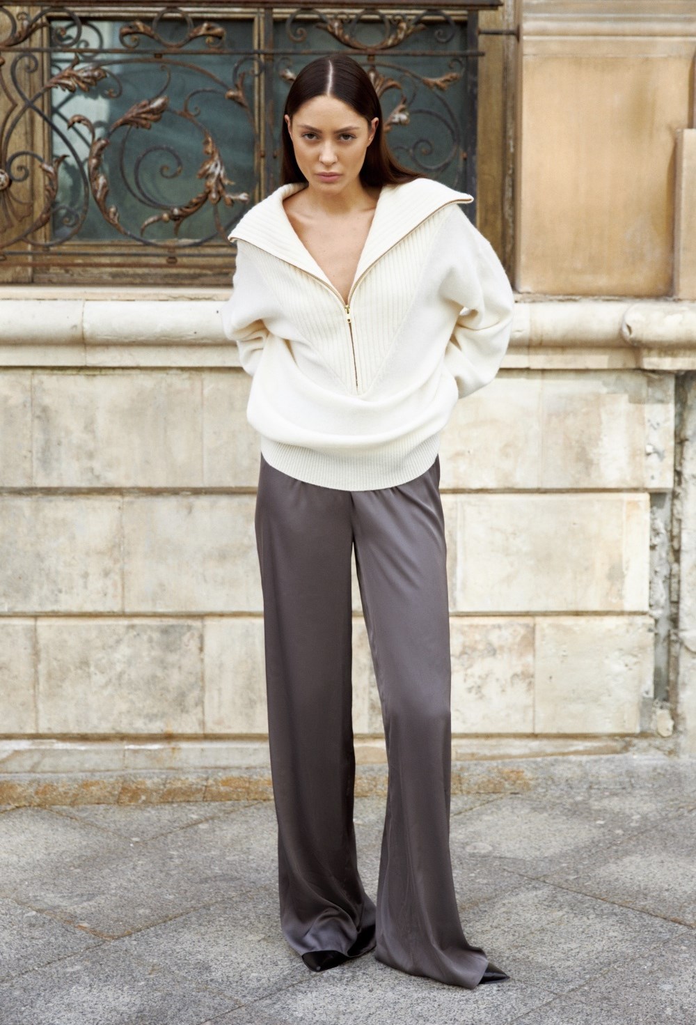 Джемпер ORCHID с V-образным вырезом - фото 117762