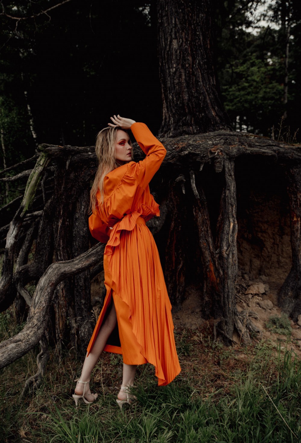 Тренч Ра с Баской Фрея оранжевый - фото 117881