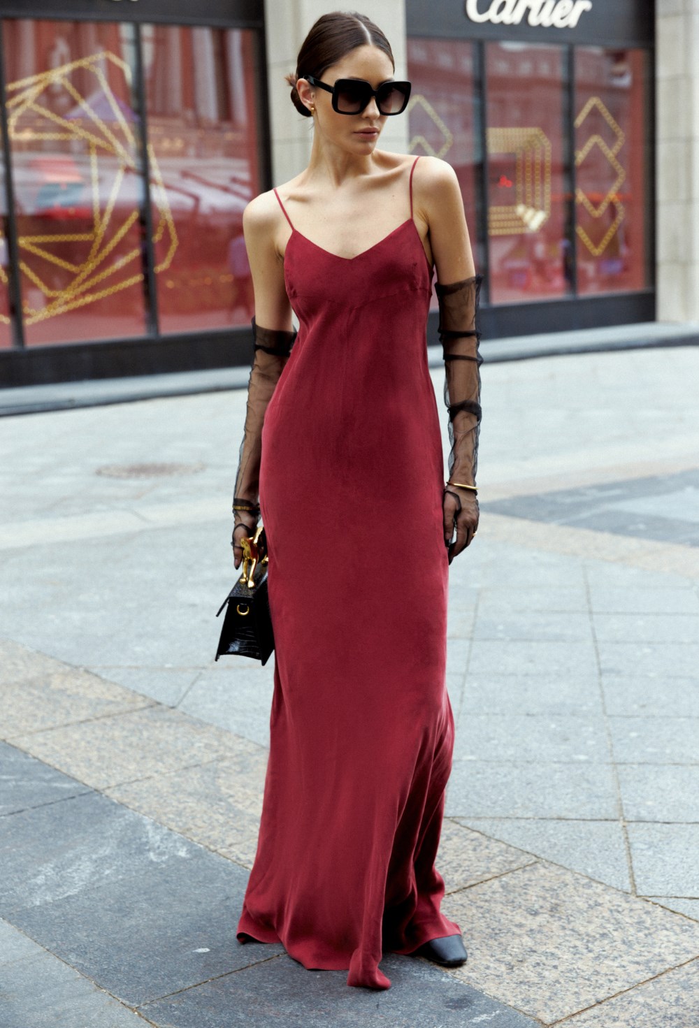 Платье с отрезным бра TRINITY - фото 118104