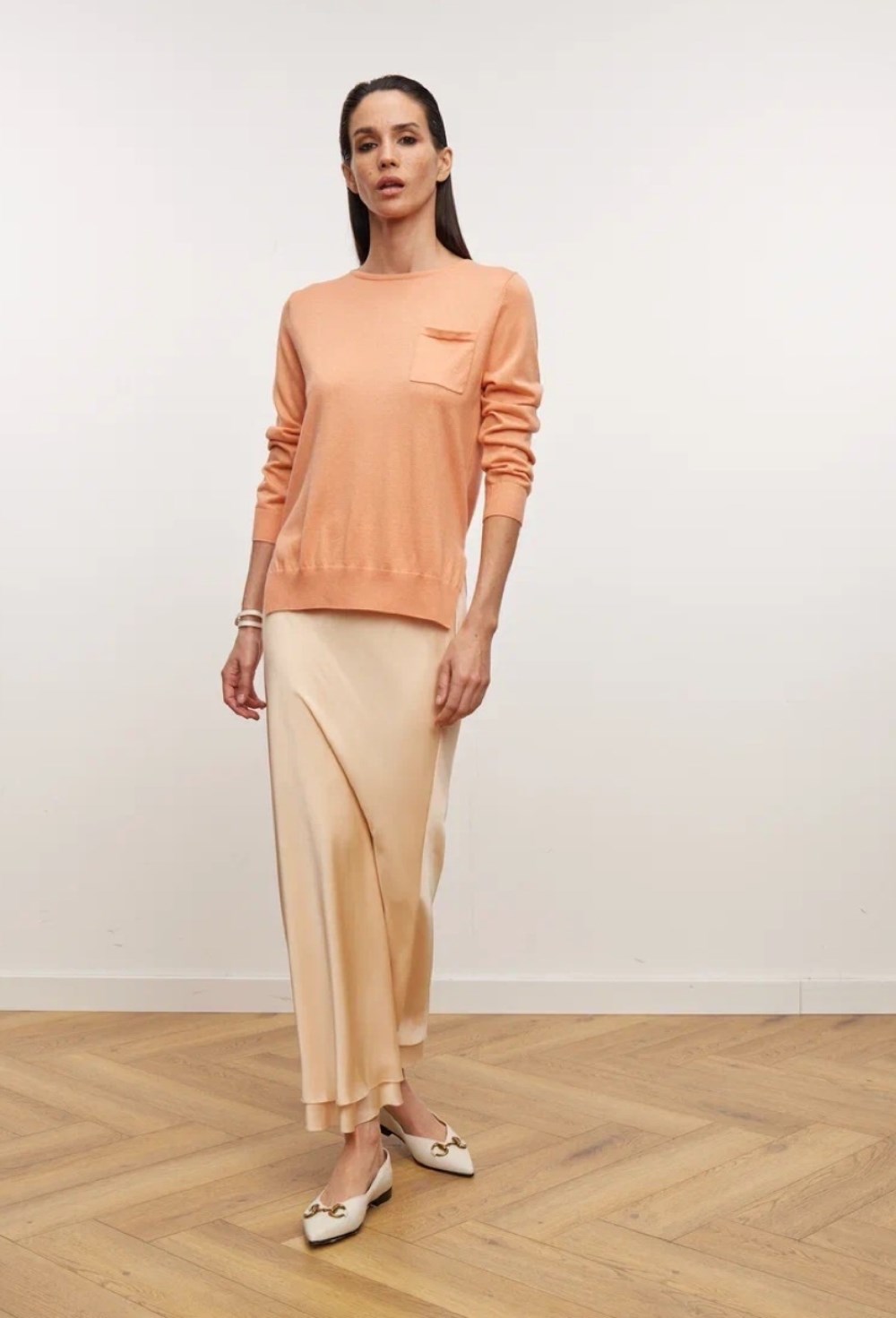 Юбка-BELL с легким годэ - фото 118137