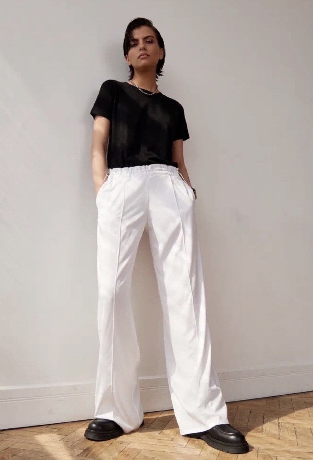 Футболка из шелка и кашемира - фото 118229