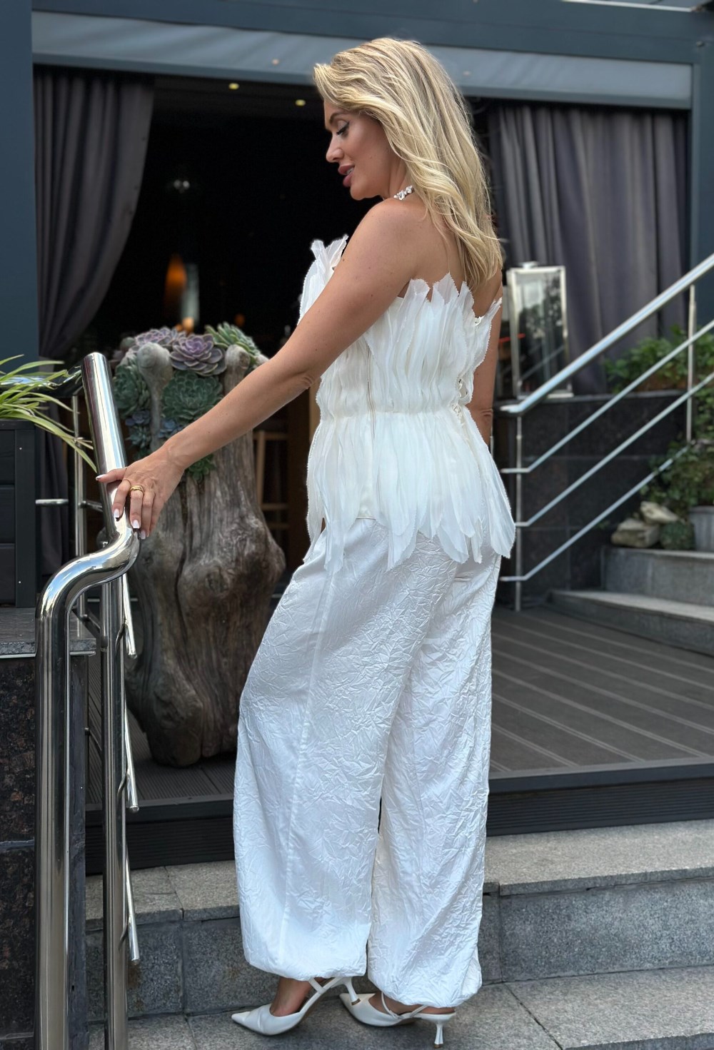 Брюки- «шаровары» на завязках - фото 118501