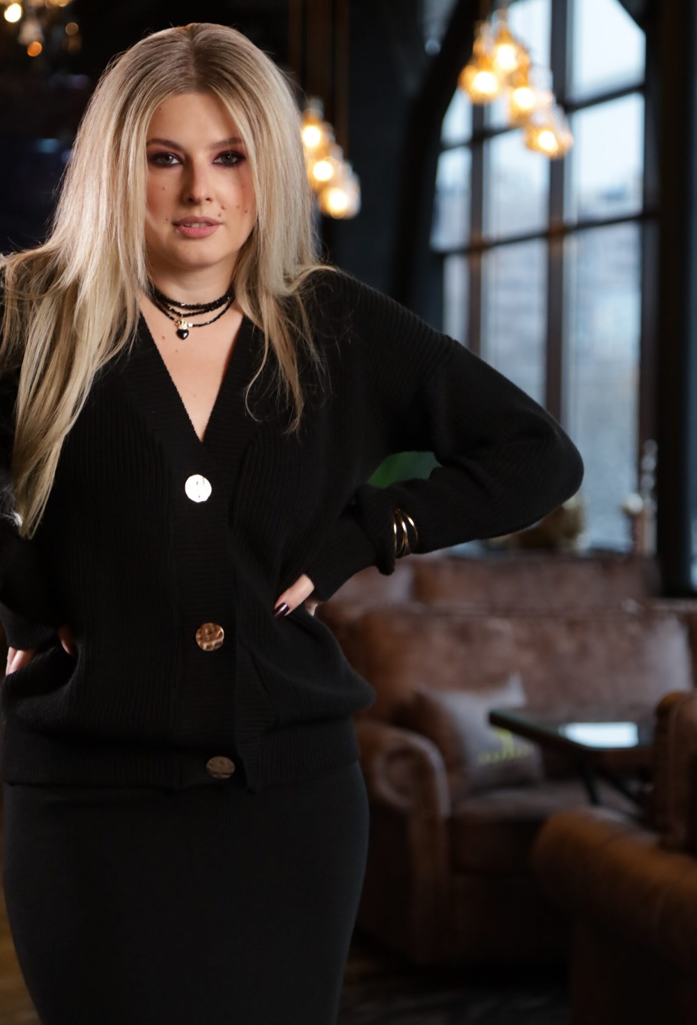 Вязаный костюм BLACK - фото 118504