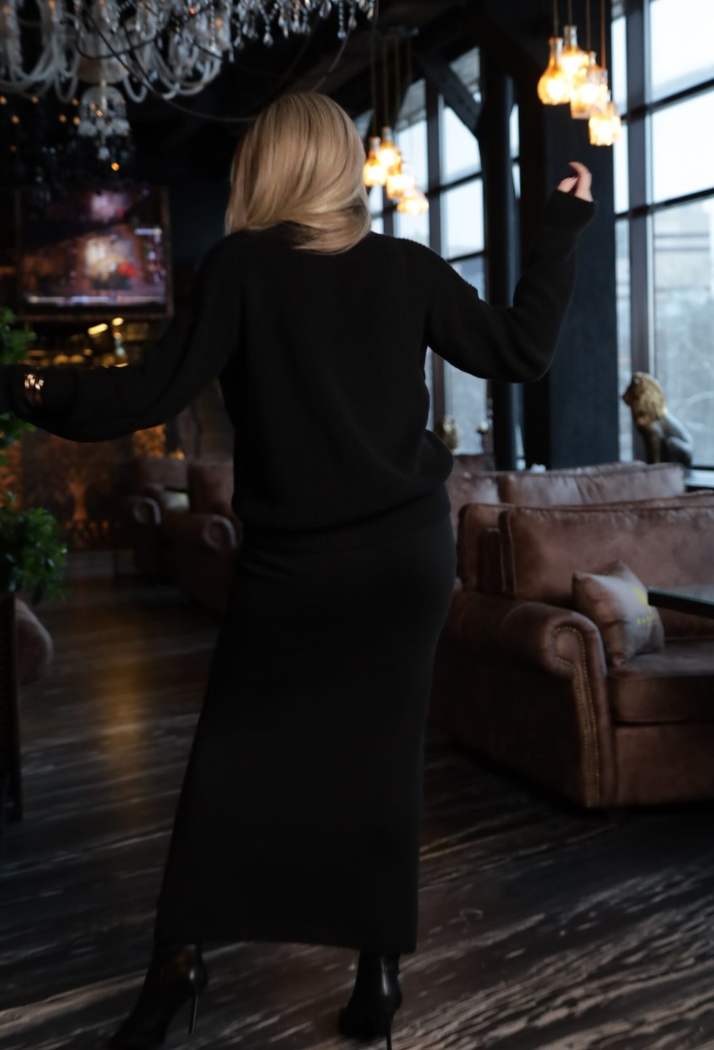 Вязаный костюм BLACK - фото 118505