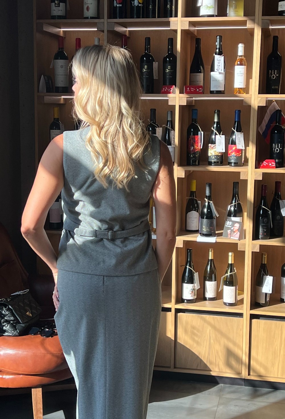 Жилетка из мягкого твида Grey - фото 118578