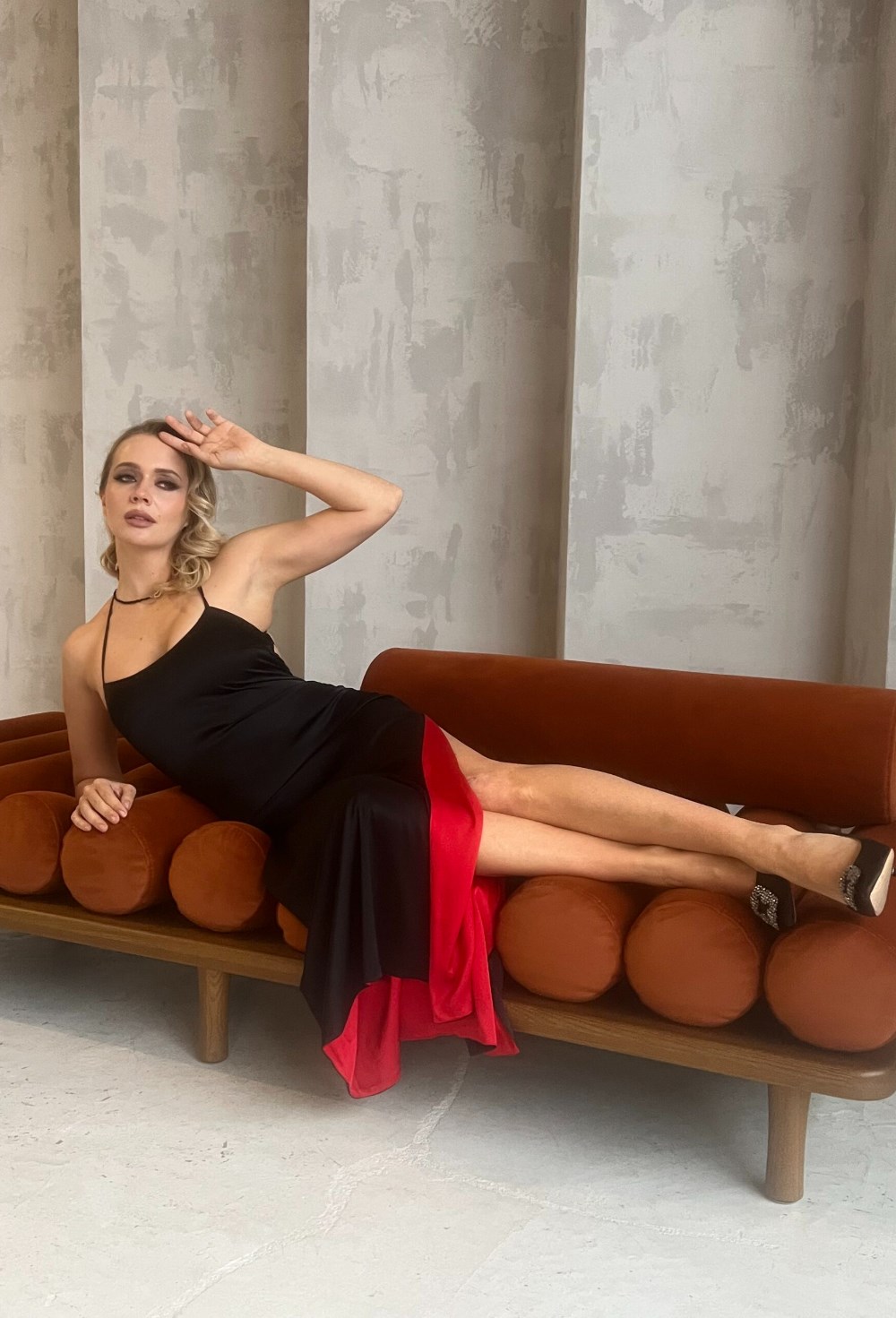 Платье из вискозного шелка - фото 118616