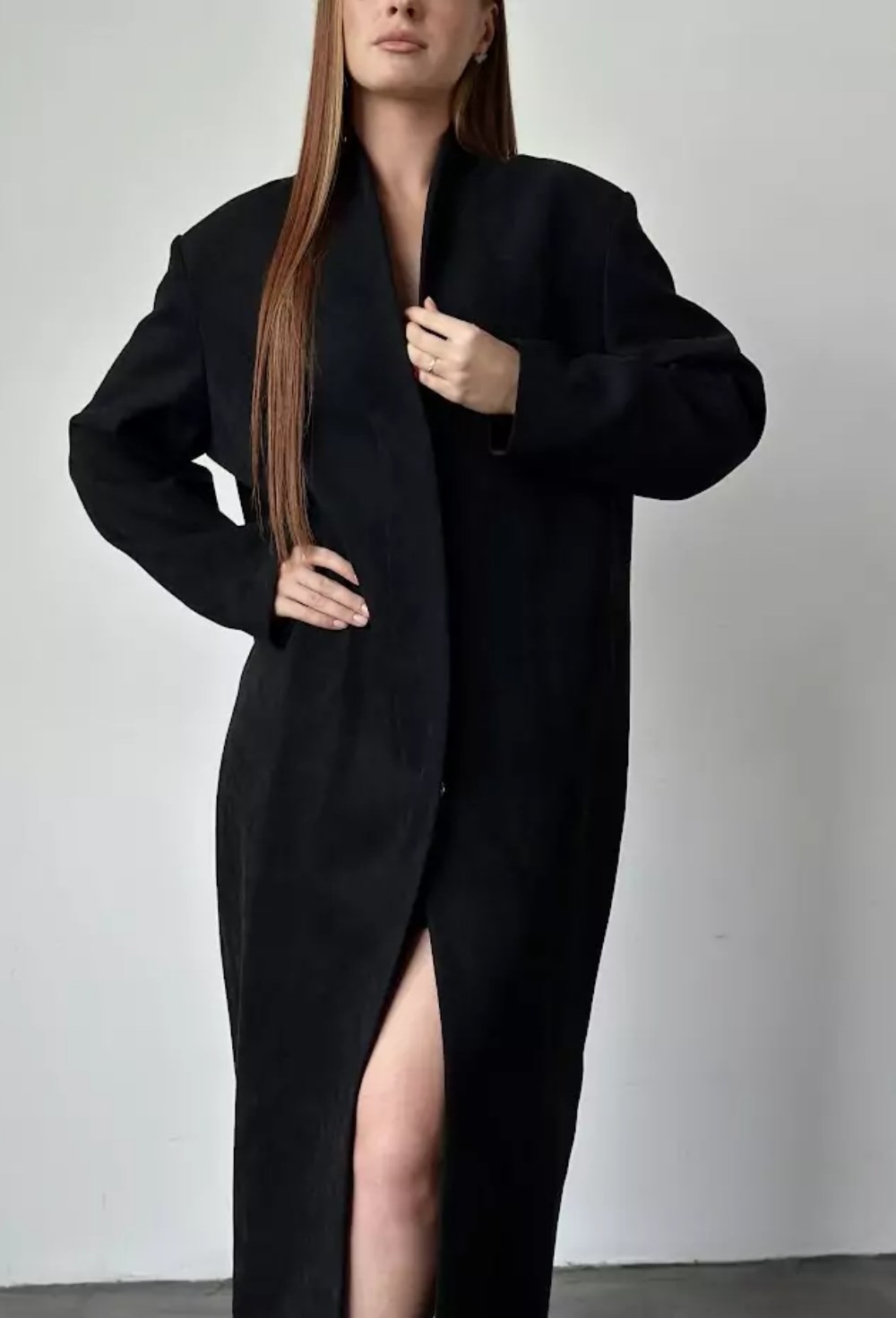 Тренч из замши - фото 118680