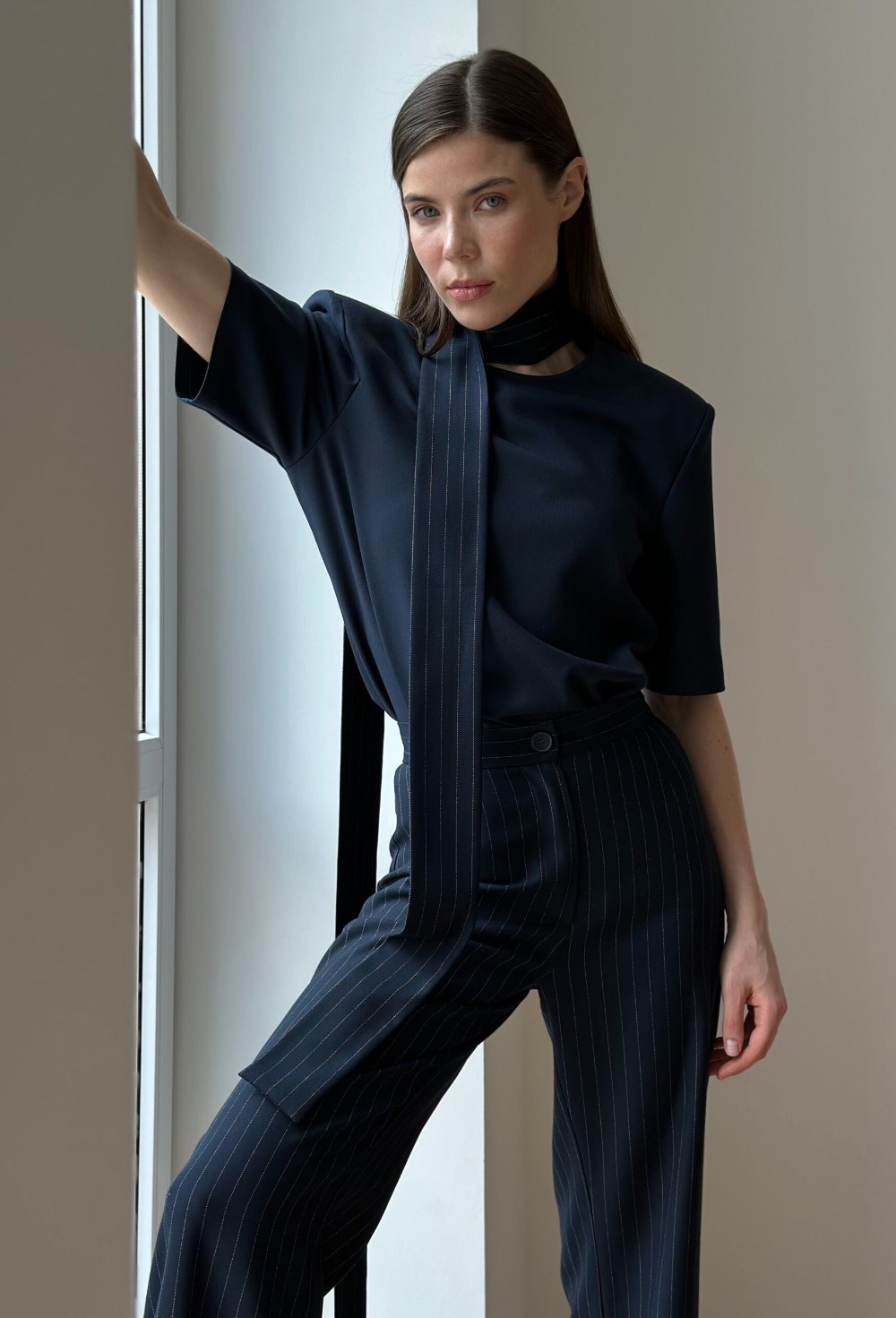 Футболка из костюмной ткани - фото 118696