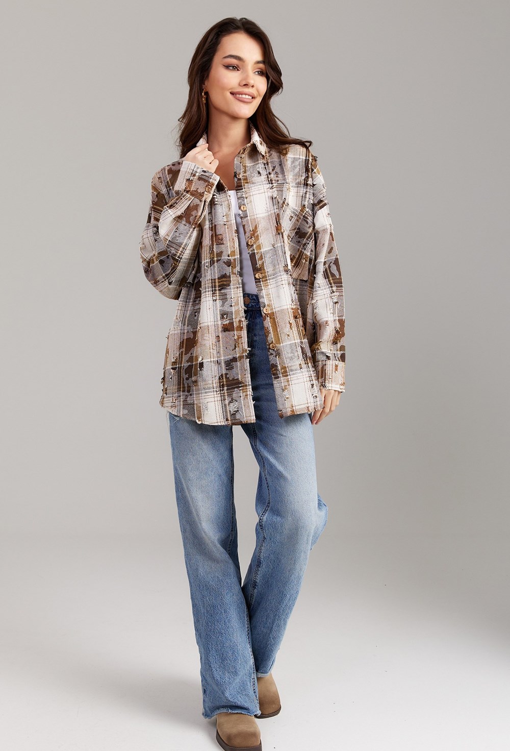 Рубашка в клетку - фото 118786