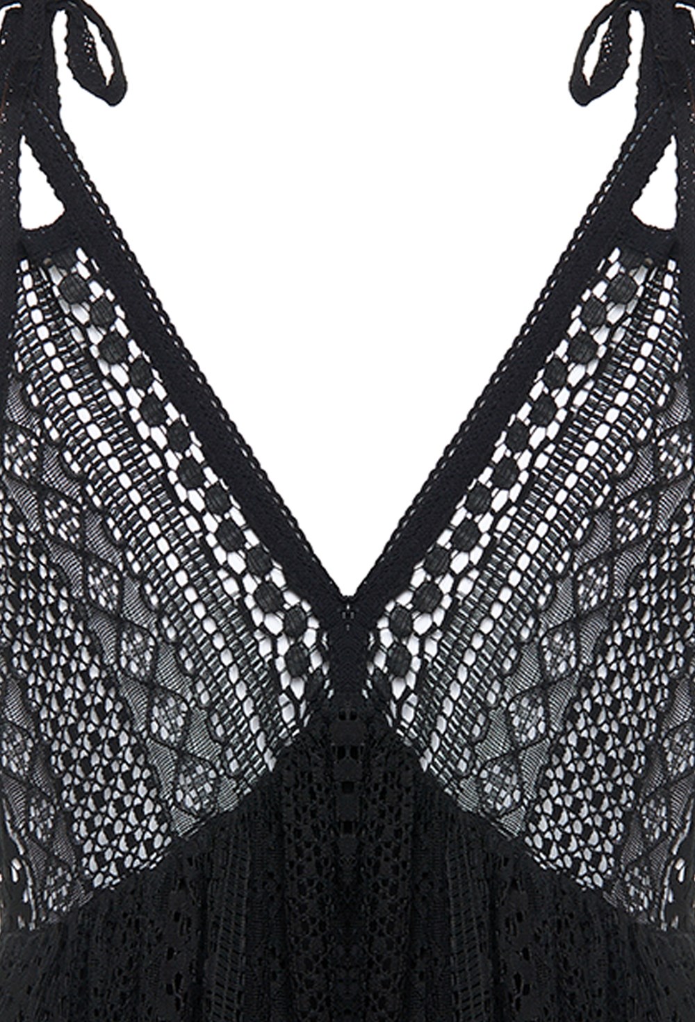 Мини-сарафан из хлопка на завязках - фото 118850