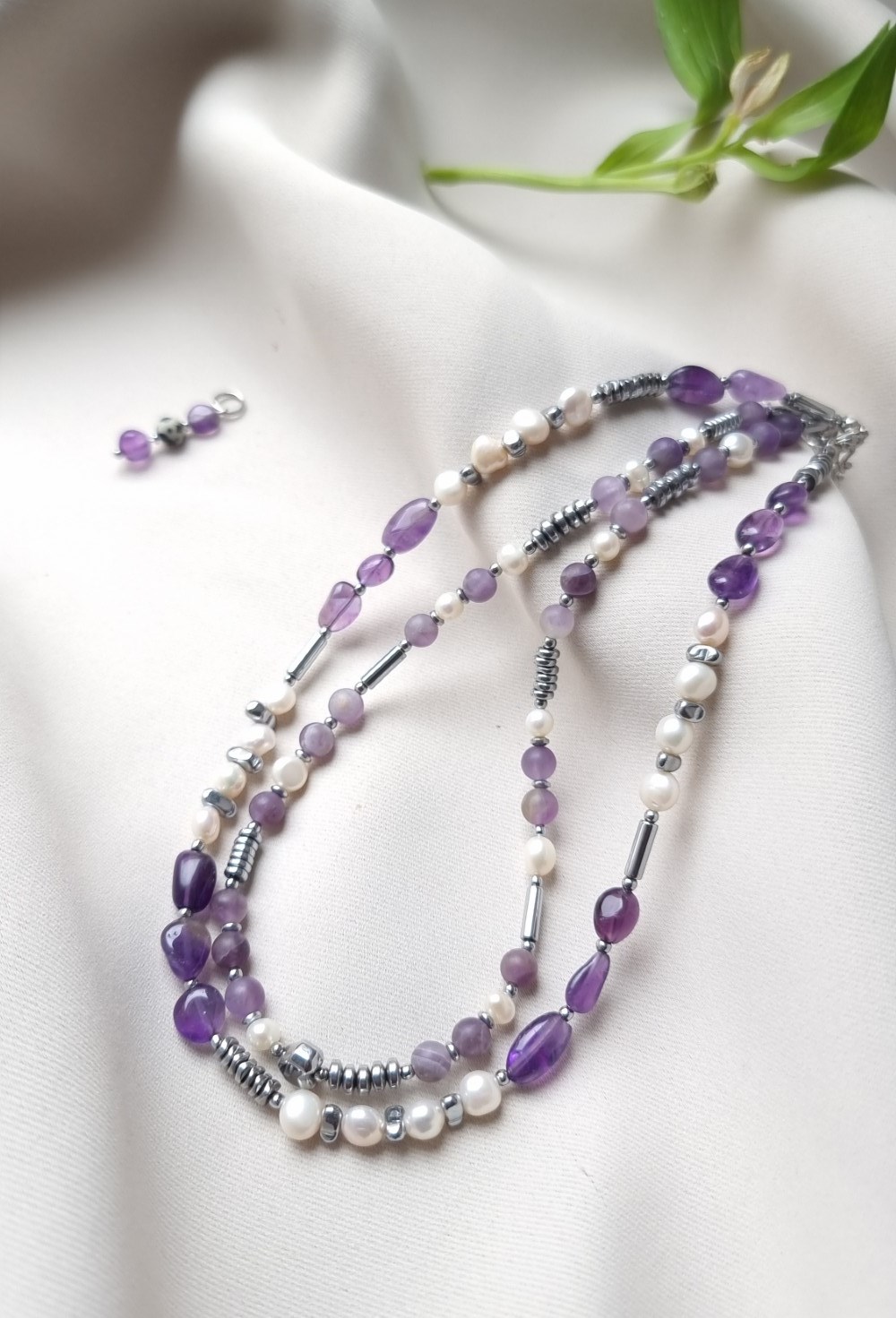 Чокер аметистовая луна - фото 118911