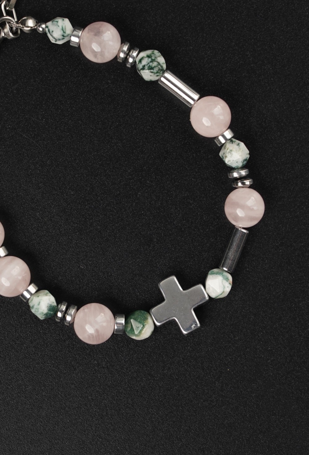 браслет розовый мох - фото 118933