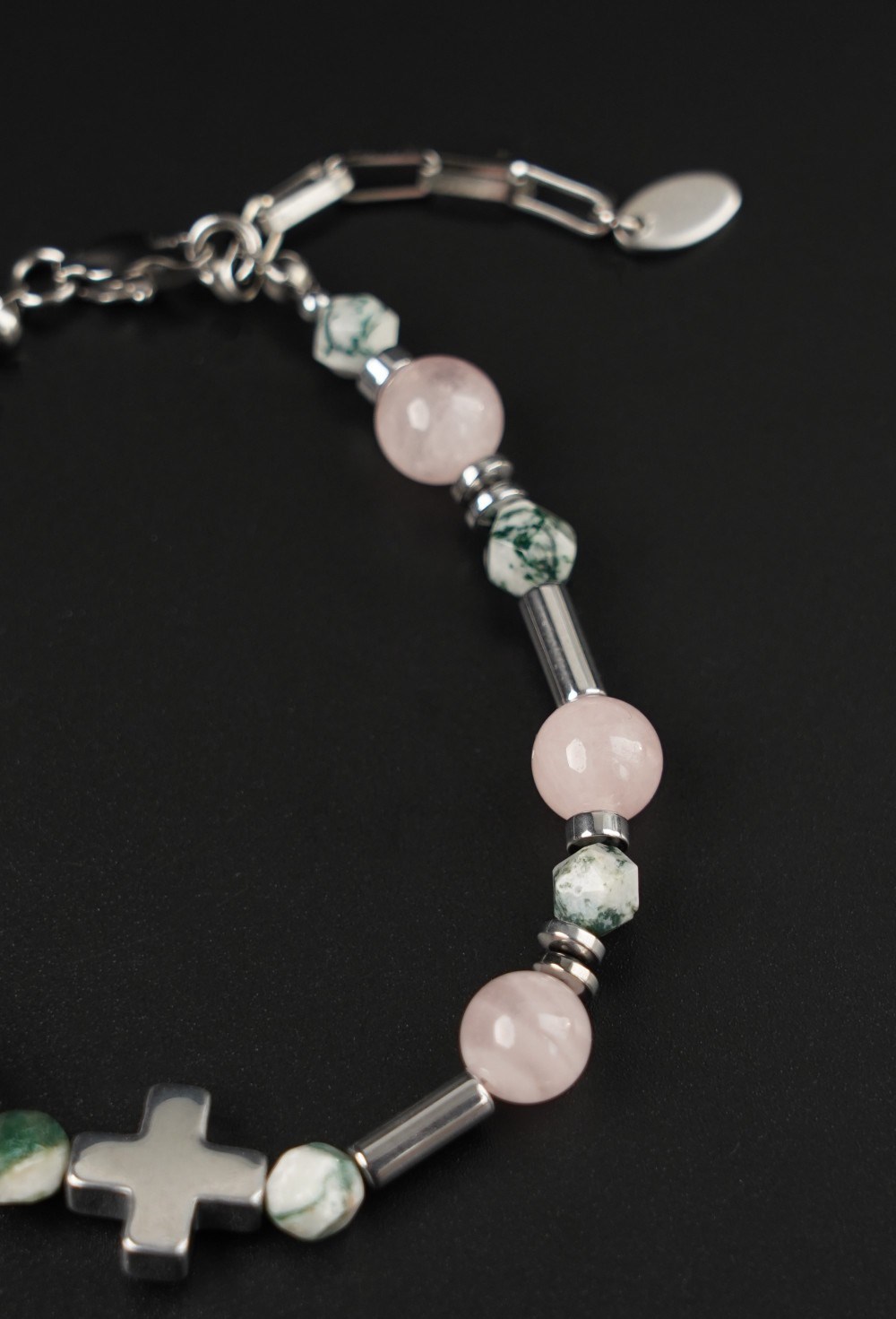 браслет розовый мох - фото 118934